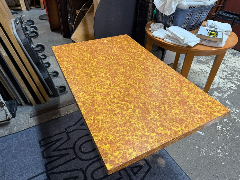 Orange diner style Table Top