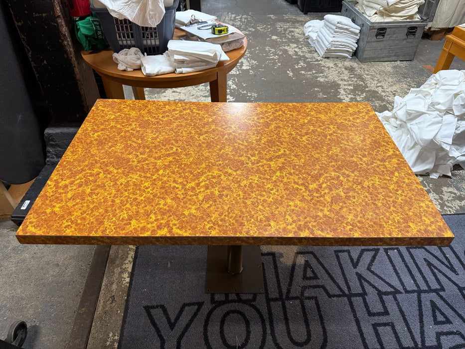 Orange diner style Table Top