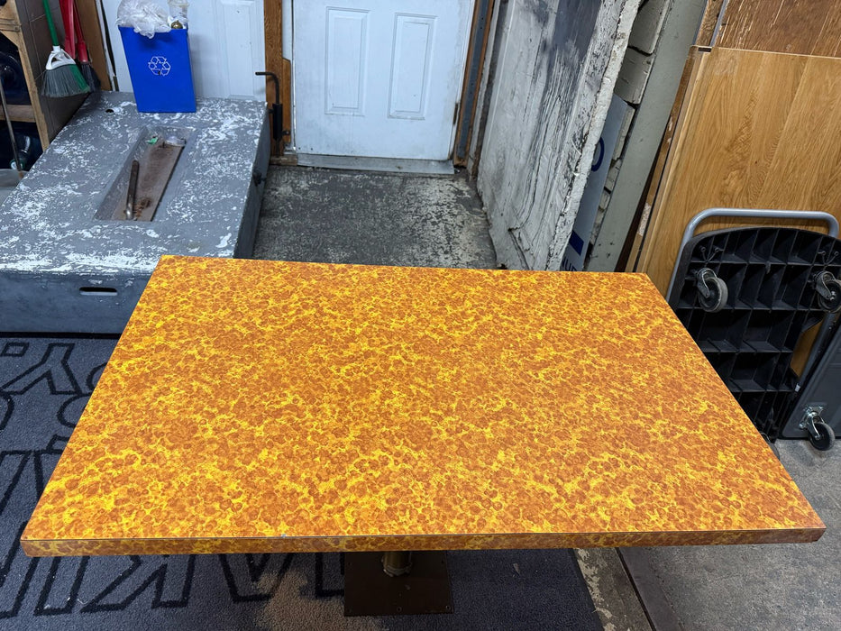 Orange diner style Table Top