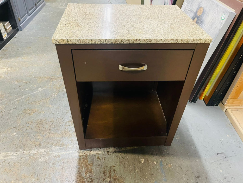 Stone Top Night Table