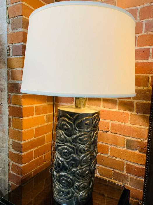 Table Lamp In Black Copper