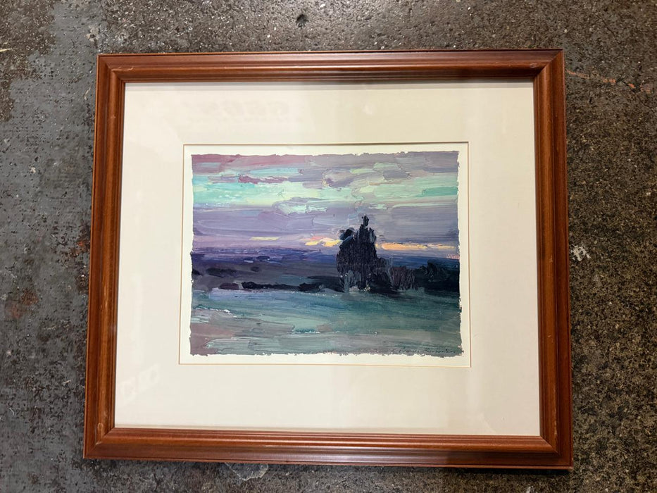 Framed Watercolor Printed