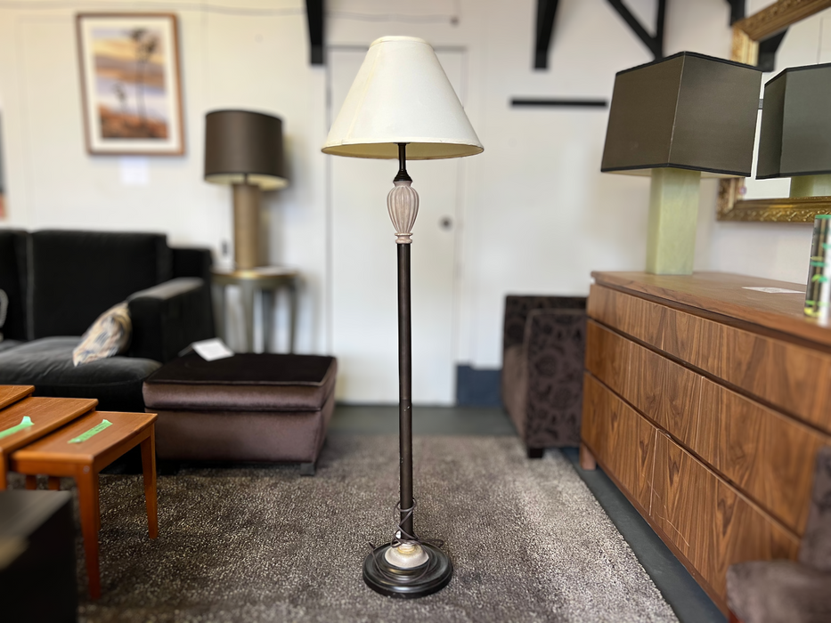 Dark Brown Metal Floor lamp