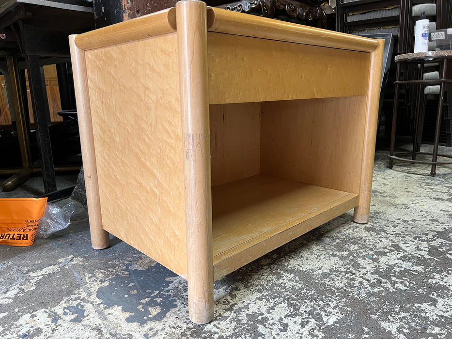 Bird's eye maple night table or bedside table