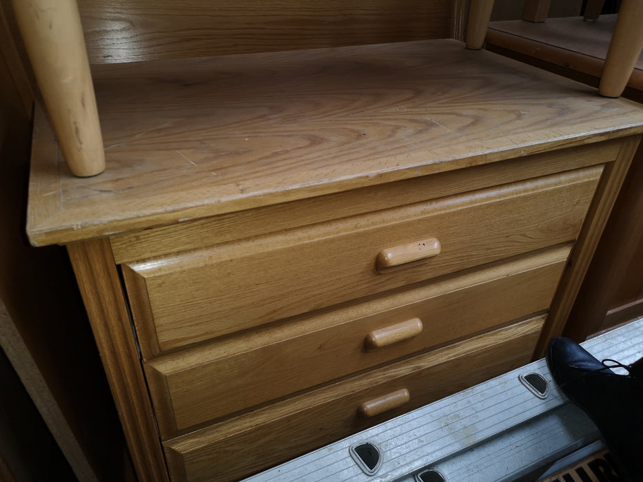 Oak Three Drawer Dresser LGH