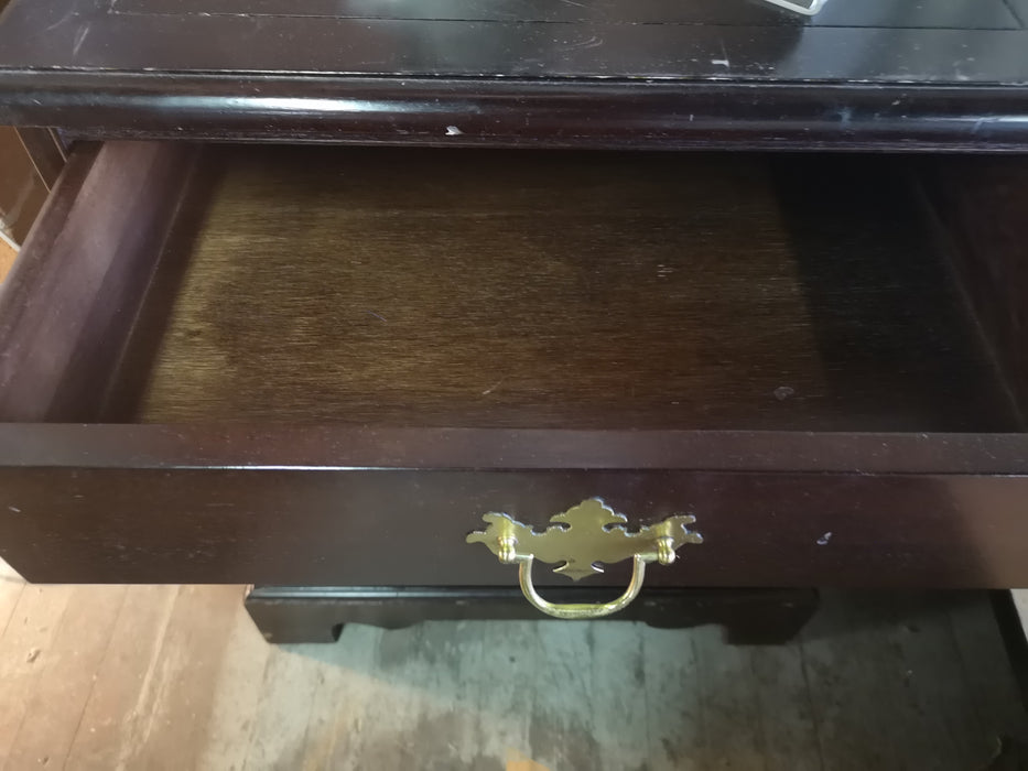 Dark Wood Bedside Table