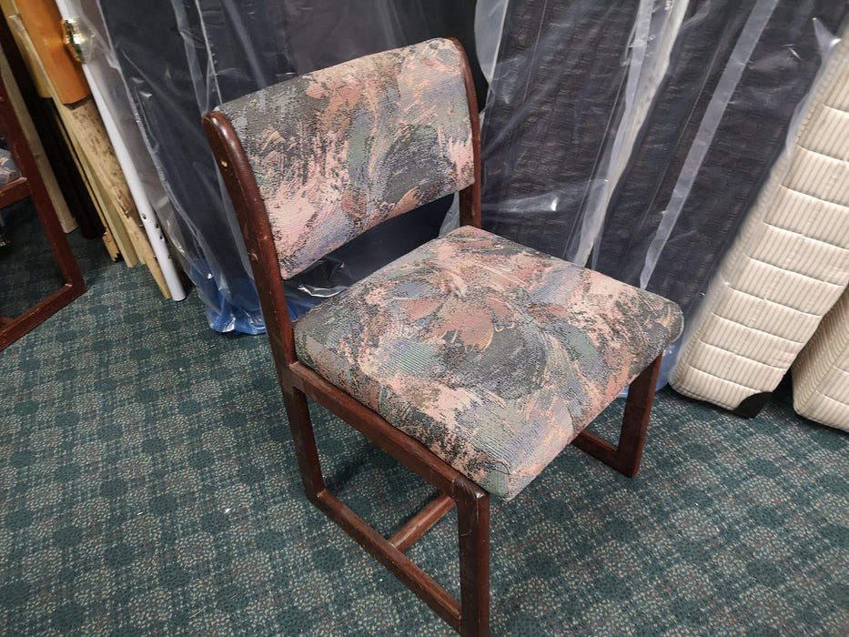 Floral Blue Print Dining Chair