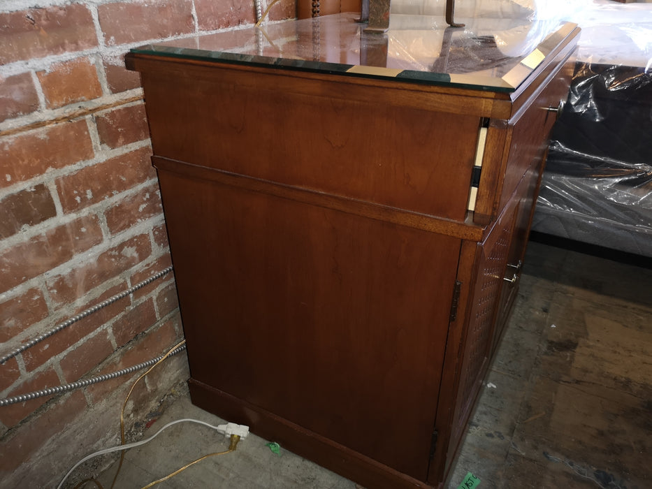 Bedside Table with Glass Top FSW