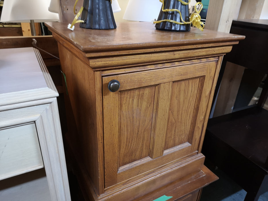 Pine Cabinet Bedside Table