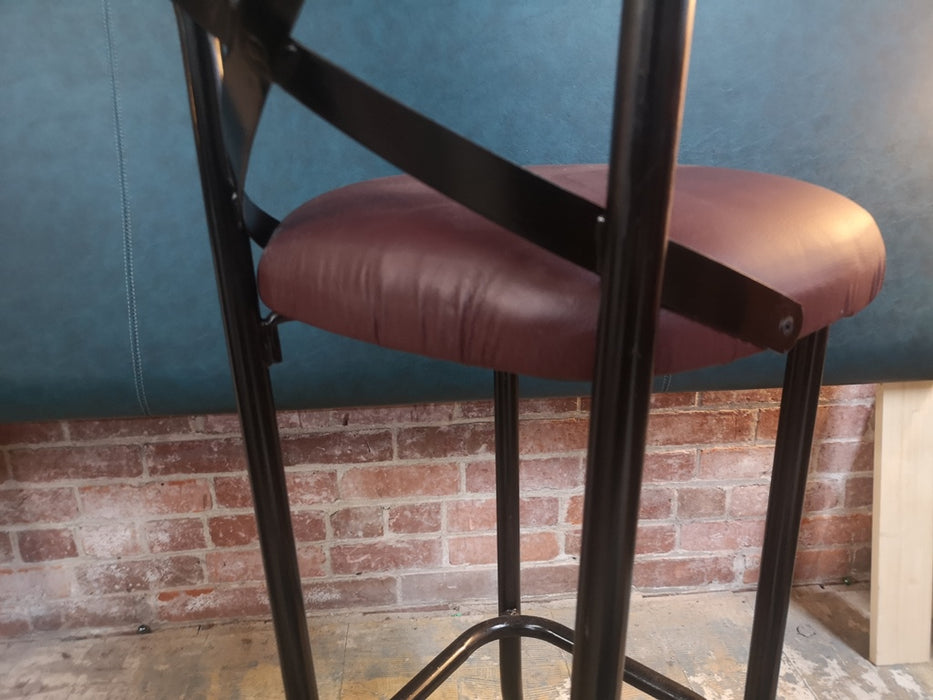 Padded Upholstery Bar Stool