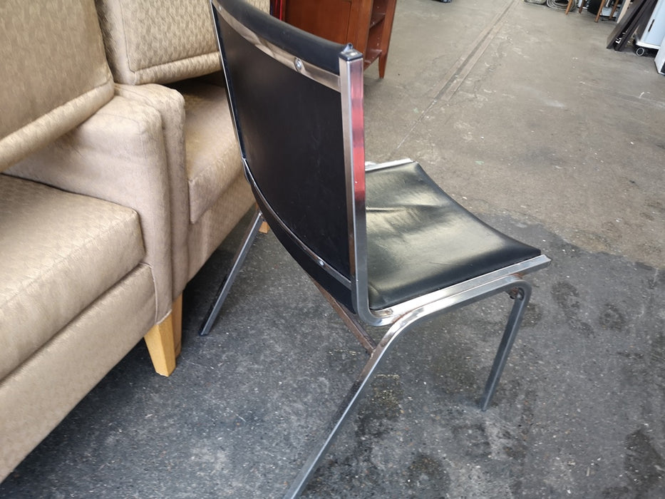 Vinyl Reception Chair - Black and Yellow options available