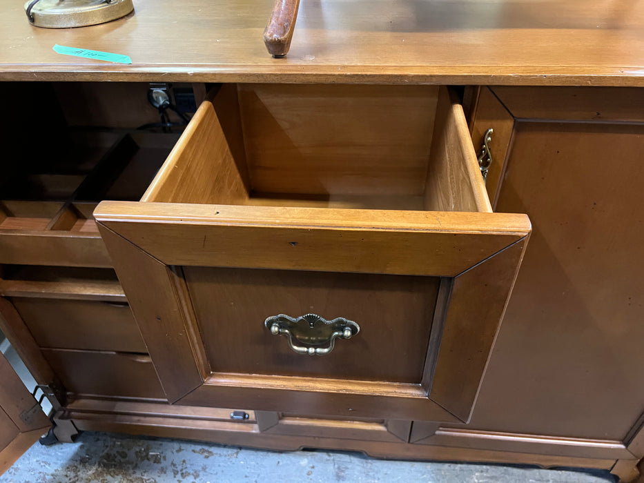 French Provincial Style Wood Cabinet Dresser