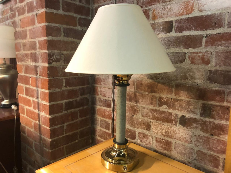 Table Lamp Speckled Grey With Gold
