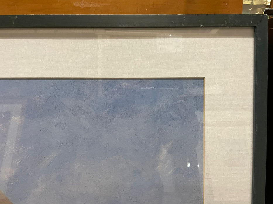 Blue Framed Sailboat Picture