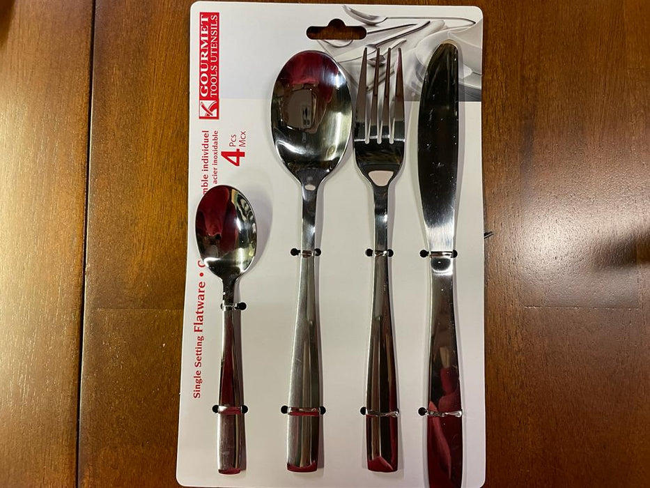 Cutlery Pack - Knife, Spoon, Teaspoon & Fork
