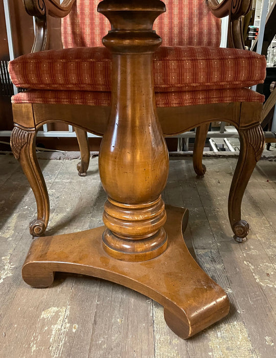 30" Round Wood Pedestal Table