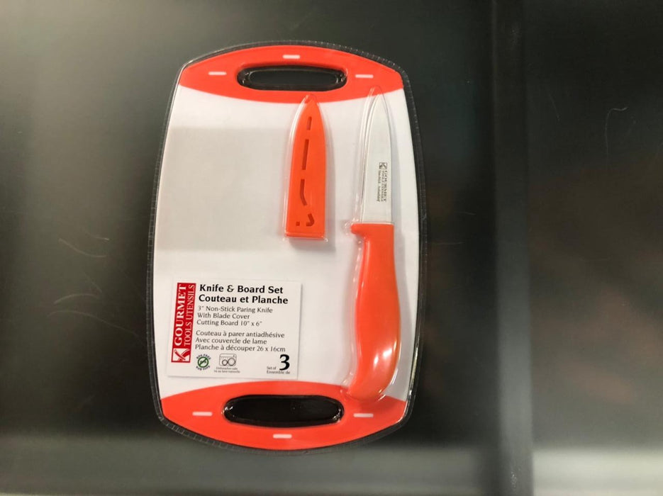 Cutting Board With Knife