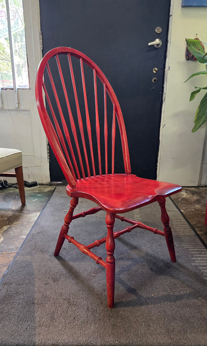 Red Wood Dining Chairs