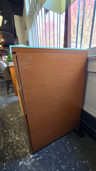 Honey Colored Four Drawer Dresser