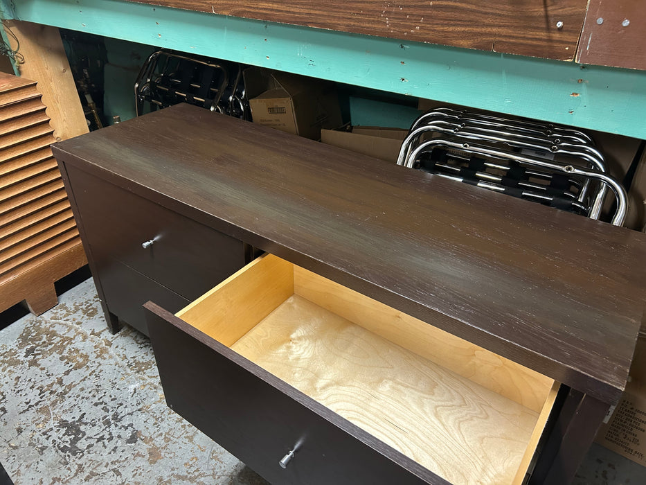 4 Drawer Dark Wood Dresser