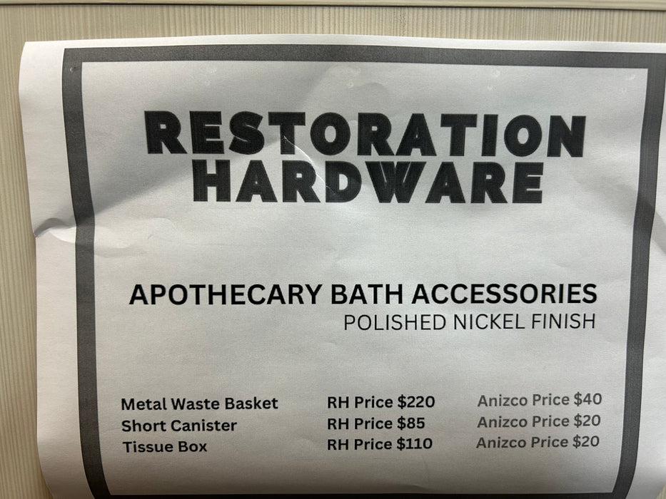 Restoration Hardware Bathroom Accessories