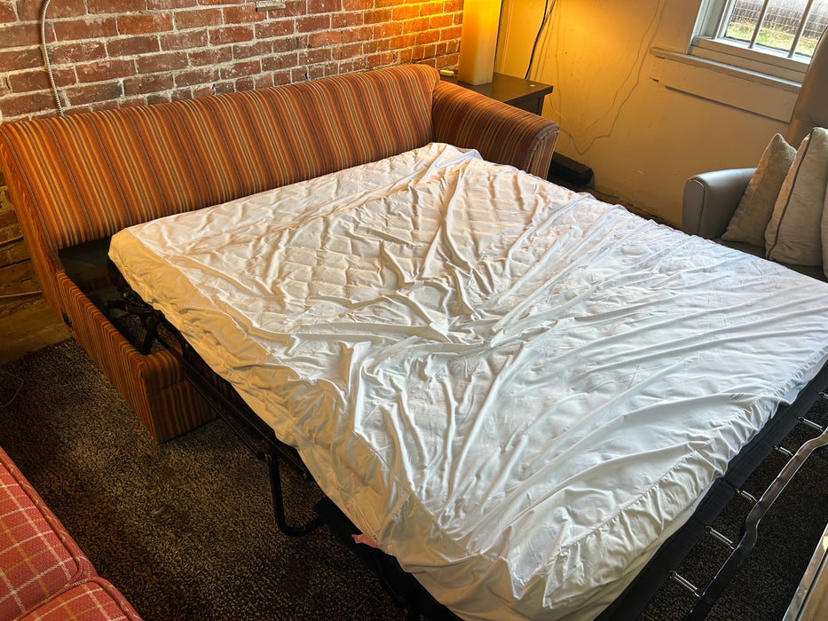 Striped Sectional Sofabed