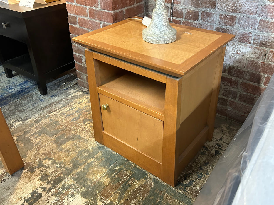 Small Wood Honey Night Table