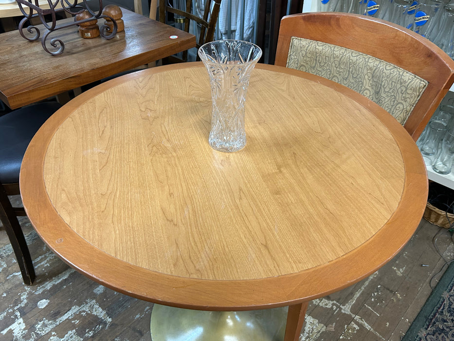 Round Wood Honey Table