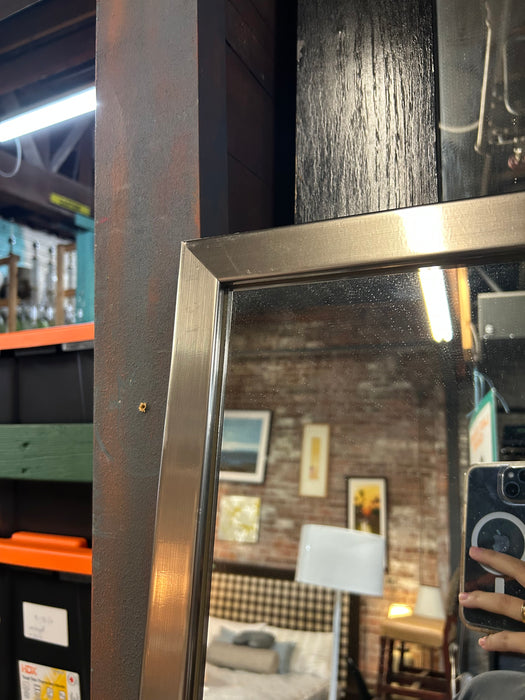 Tall Silver Mirror