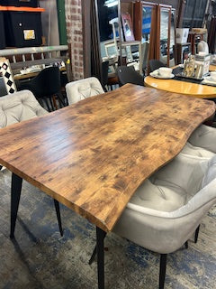Wavy Wood Dining Table