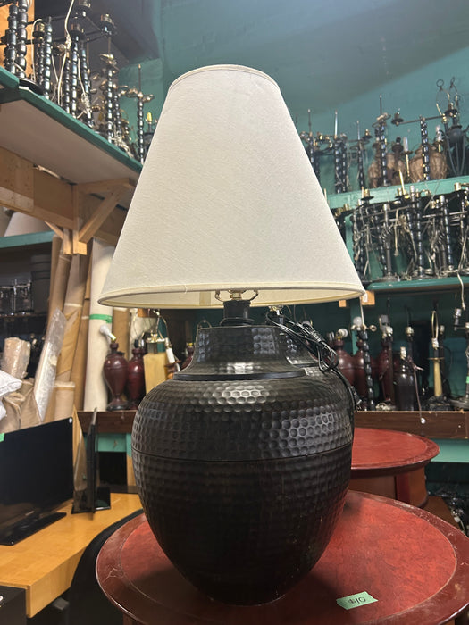 Brown Dimple Table Lamp