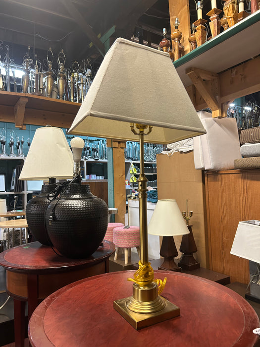 Restoration Hardware Gold Lamp