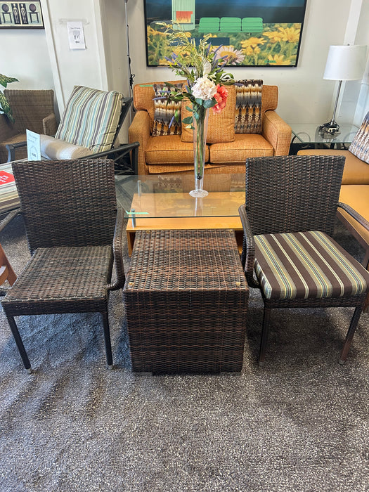 Brown Outdoor Rattan Chairs