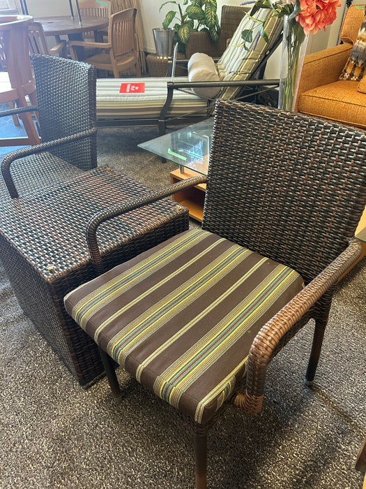 Brown Outdoor Rattan Chairs