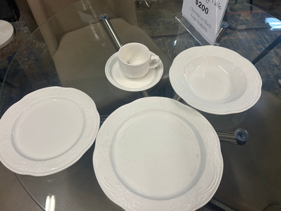 White Dishware