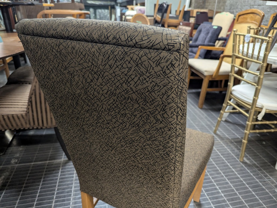 Blue Grey Highback Dining Chair