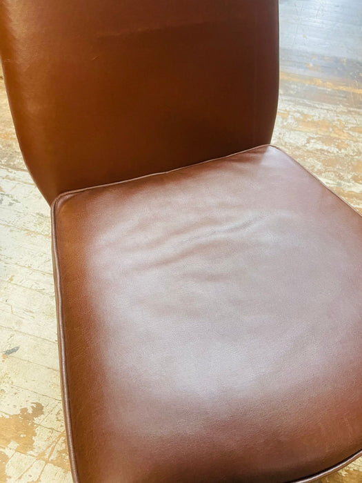 Leather look french provincial dining chair