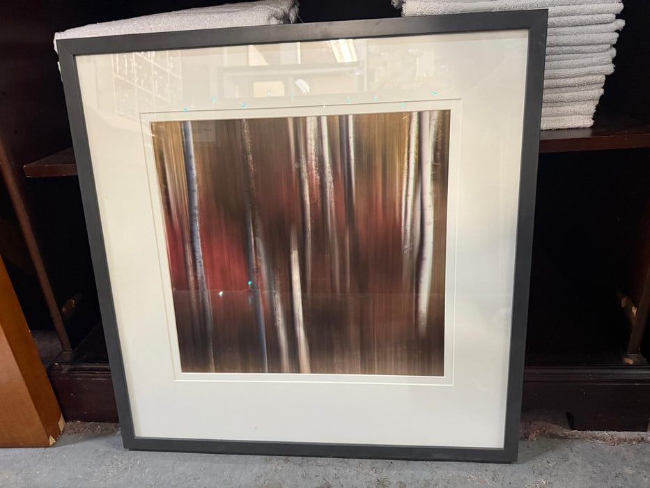 Abstract Gray Framed Art