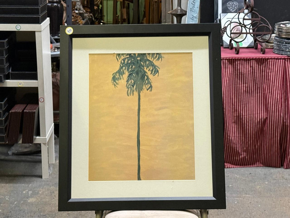 Palm Tree Print With Black Frame