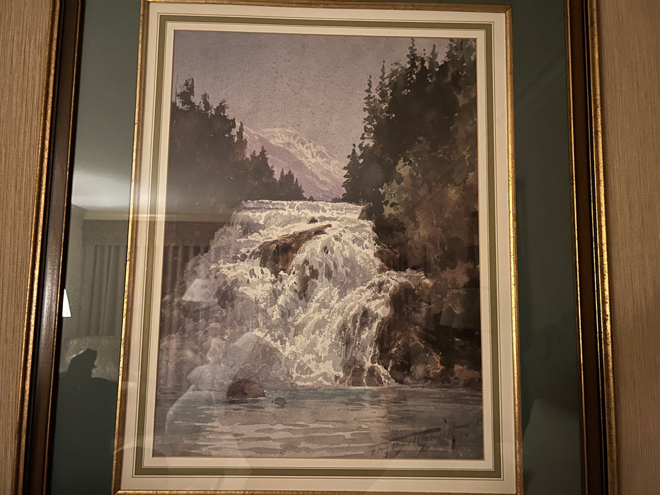 Waterfall Framed Art