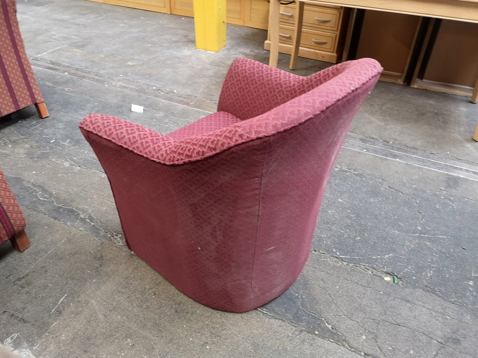 Red Barrel Chair