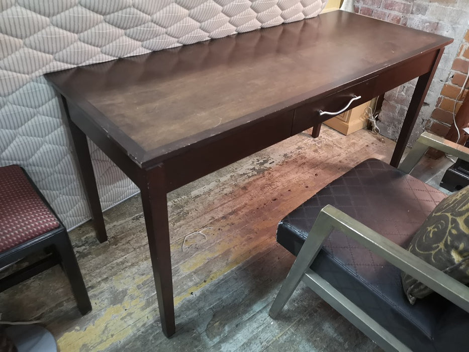 Dark Wood Long Desk CLW