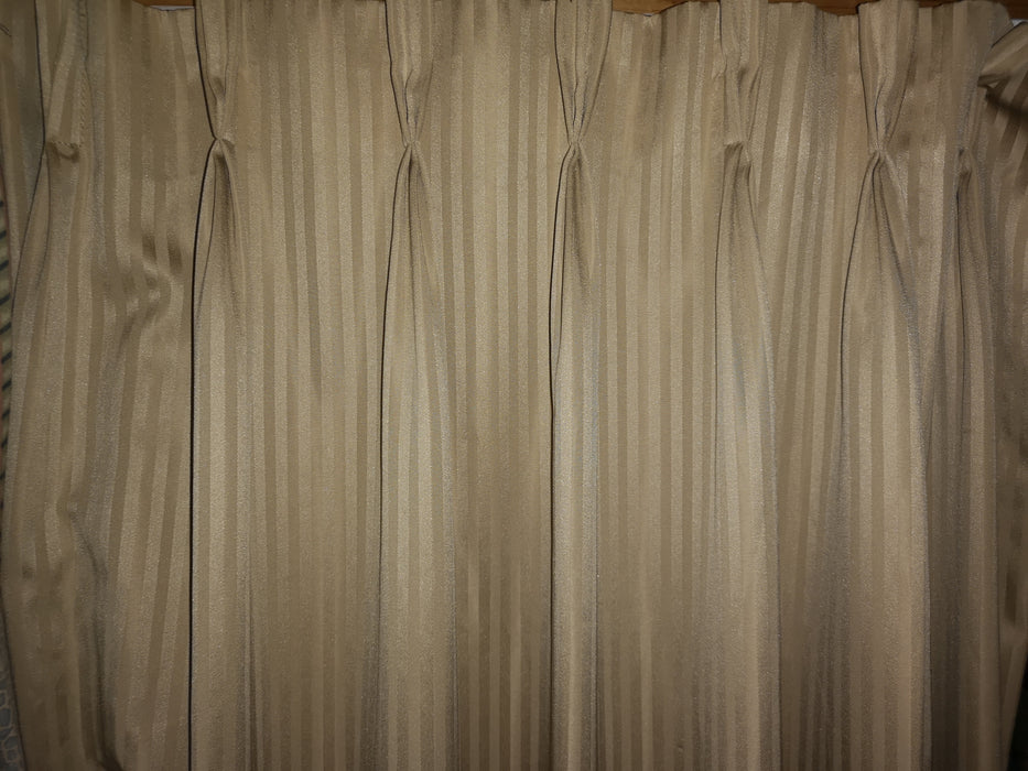 Gold Stripe Blackout Curtains