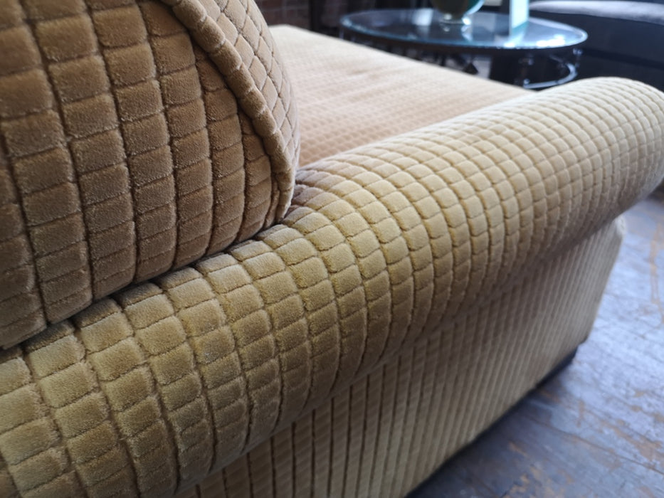 Yellow Sofa in Square pattern