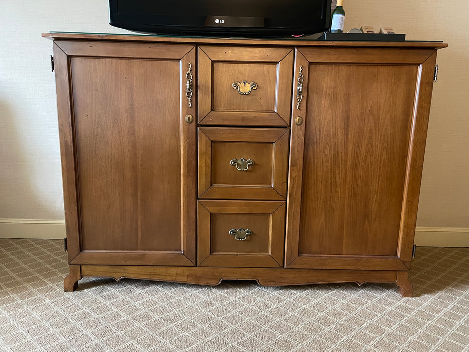 French Provincial Style Wood Cabinet Dresser