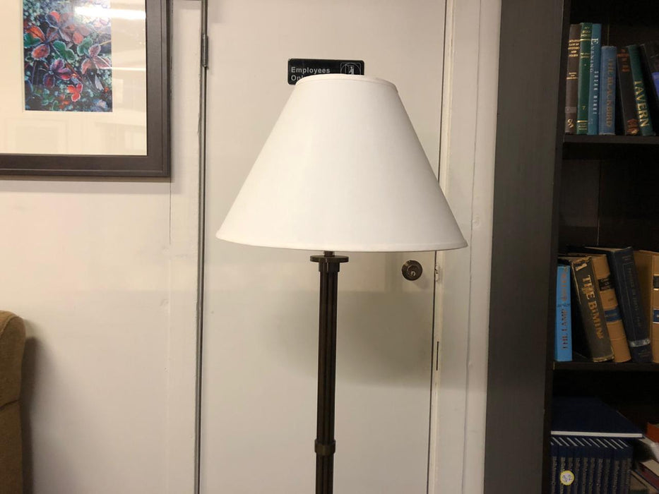 Metal Ribbed Post Floor Lamp